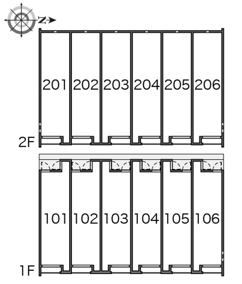 クレイノ黒川 間取配置図