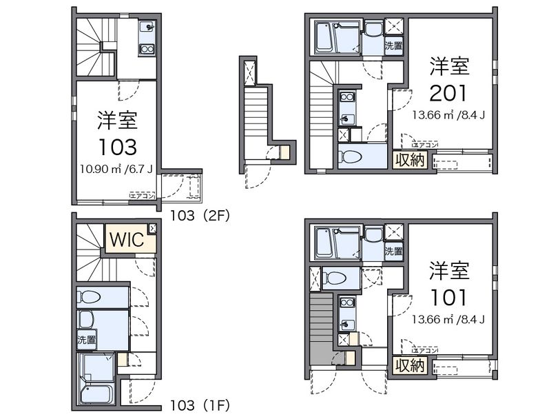 クレイノボー　ビラージュⅢ 間取図