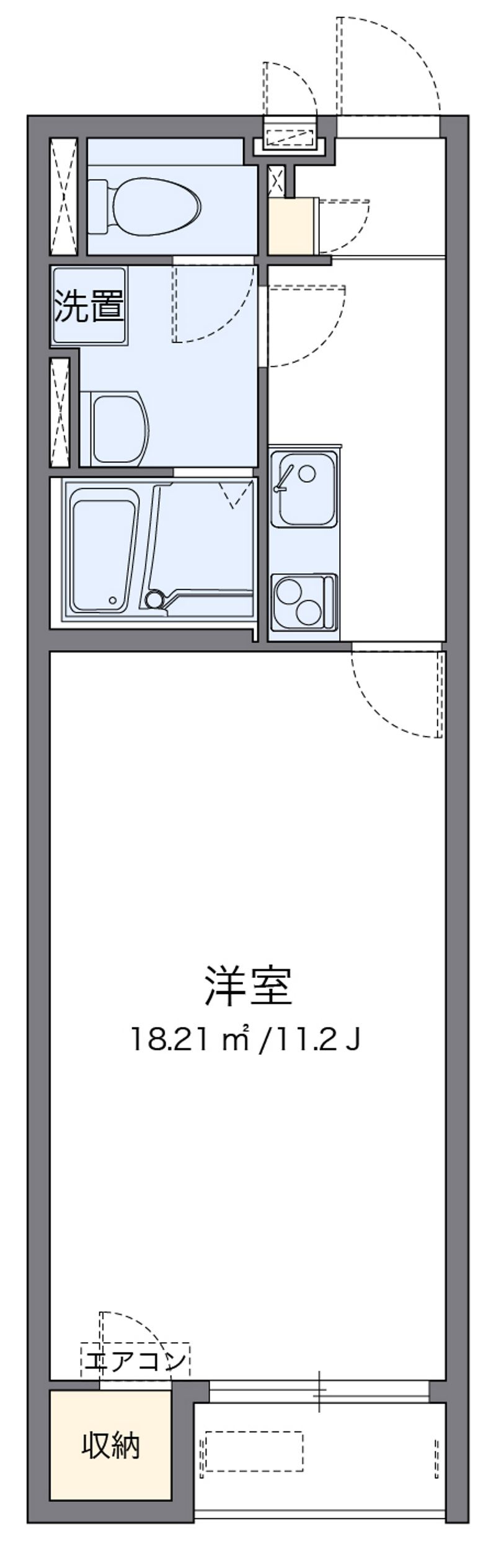 クレイノ福江 間取図