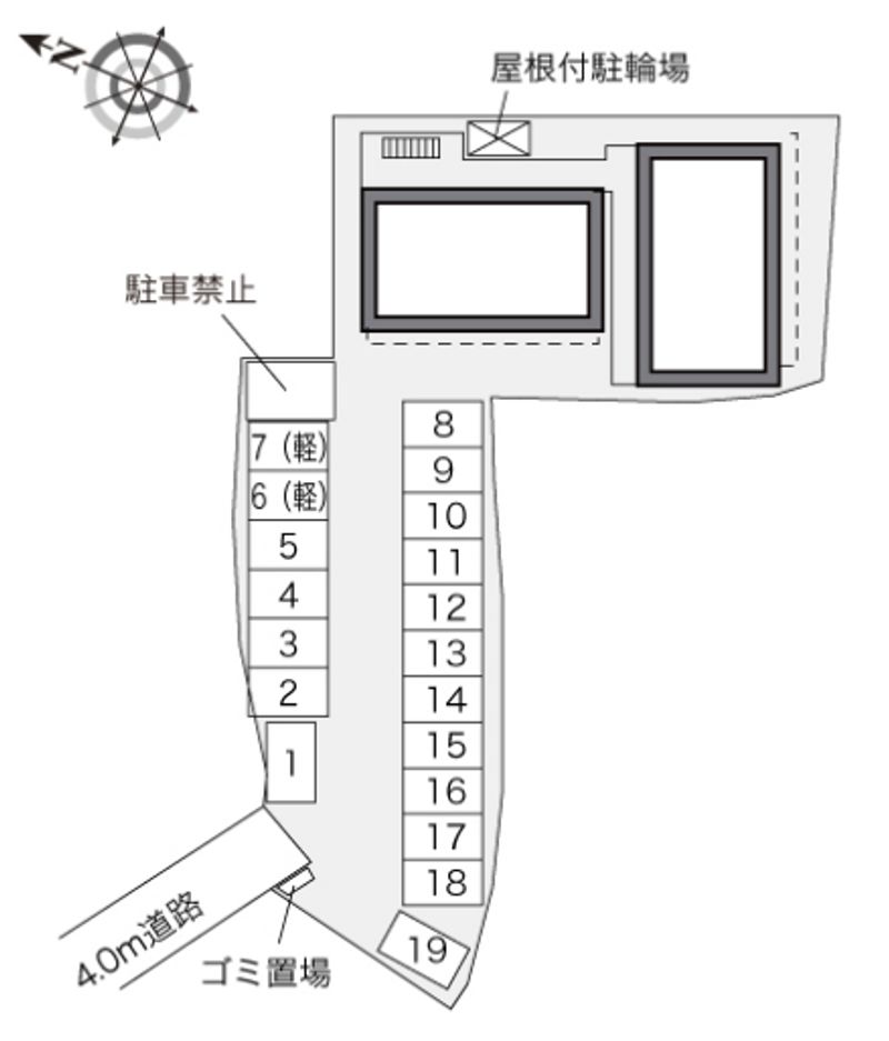 レオパレス小室 駐車場