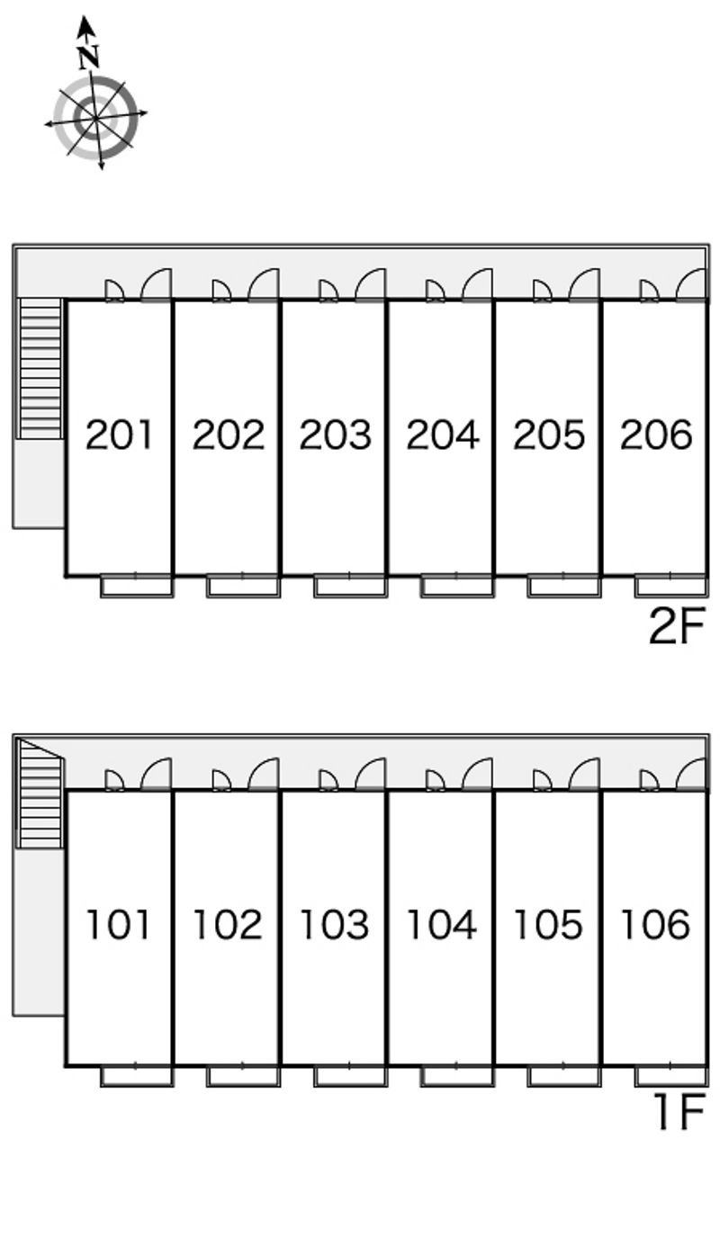 レオパレスポーラスター 間取配置図