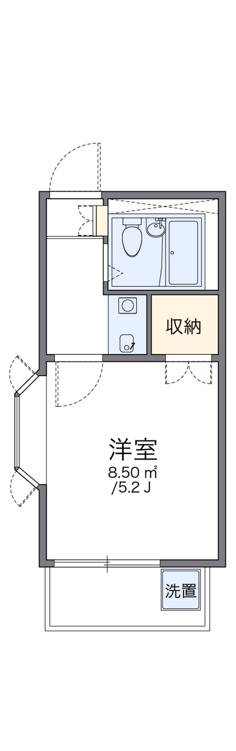 レオパレス白山第４ 間取図