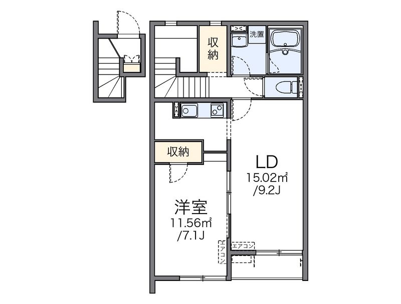 レオネクストＫ旭ヶ浦Ⅰ 間取図