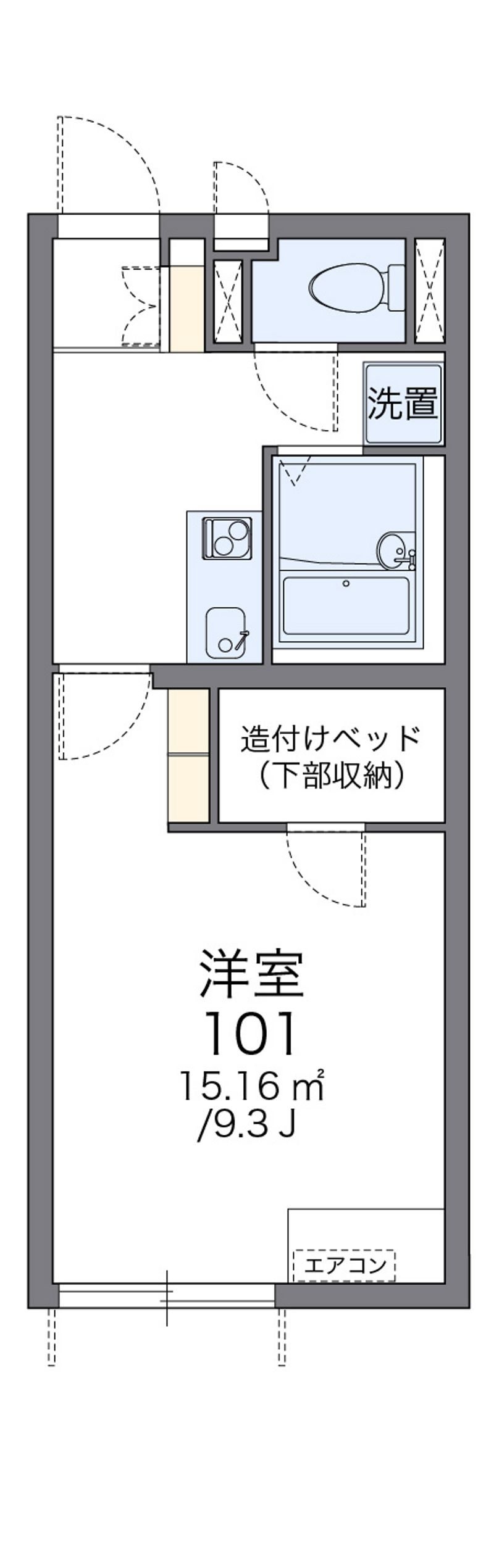 レオネクストＺｅｂｒａ５ 間取図