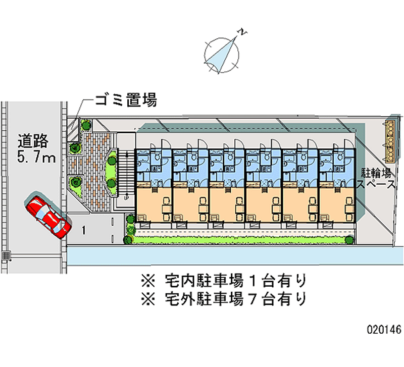 レオパレスｃｏｔｔａｇｅ 区画図