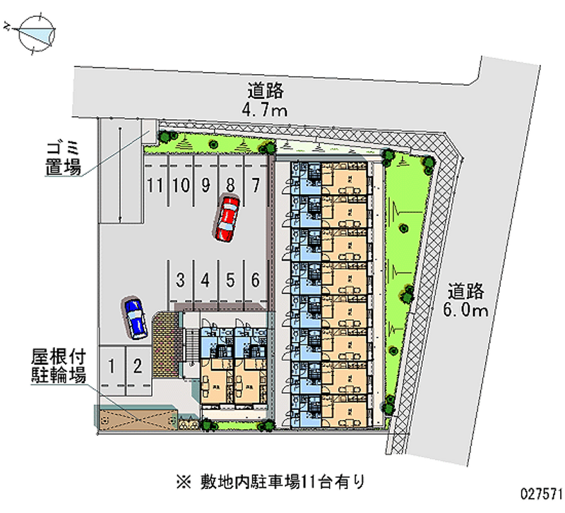 27571 Monthly parking lot