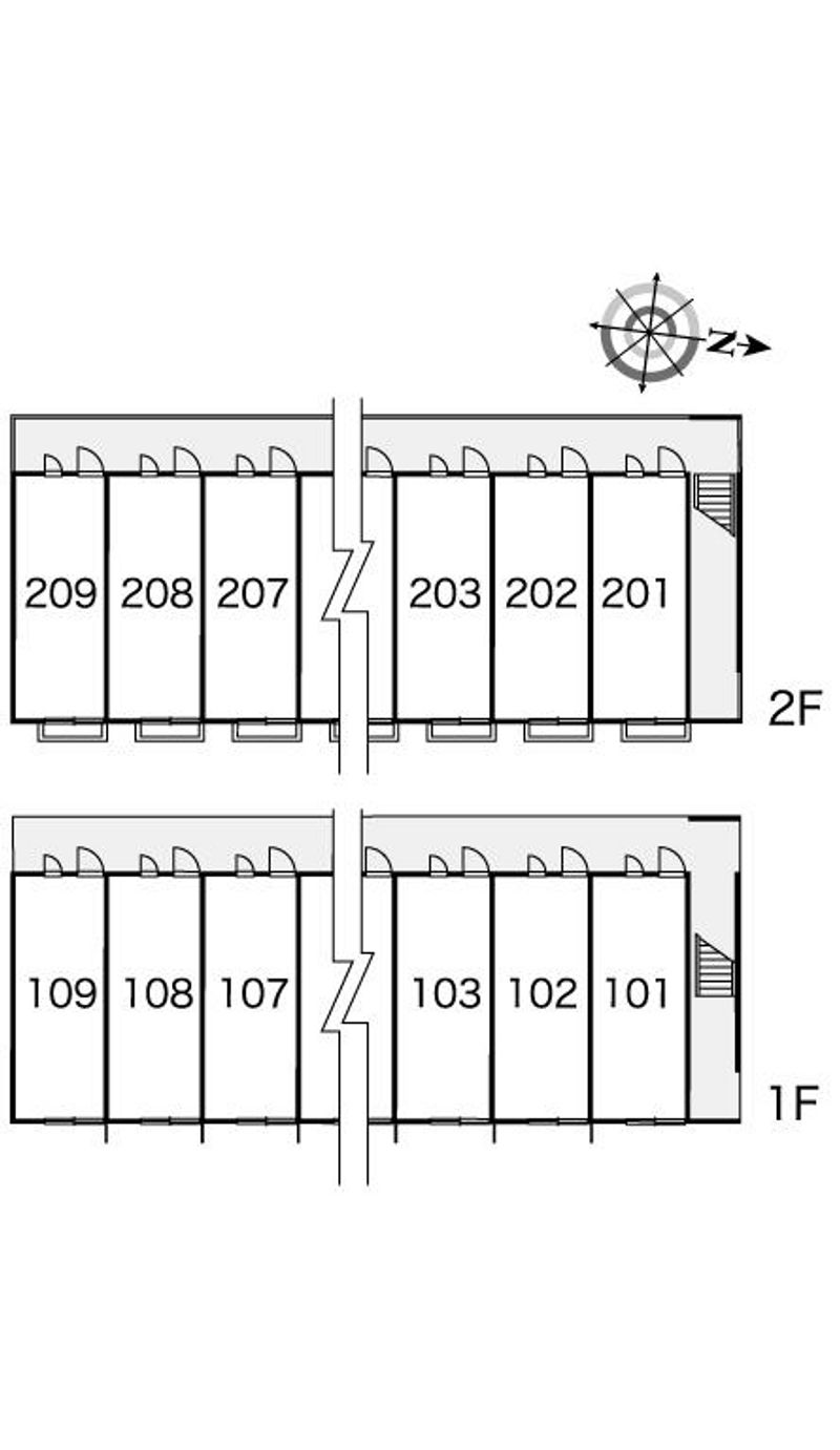 レオパレス大樹 間取り配置図