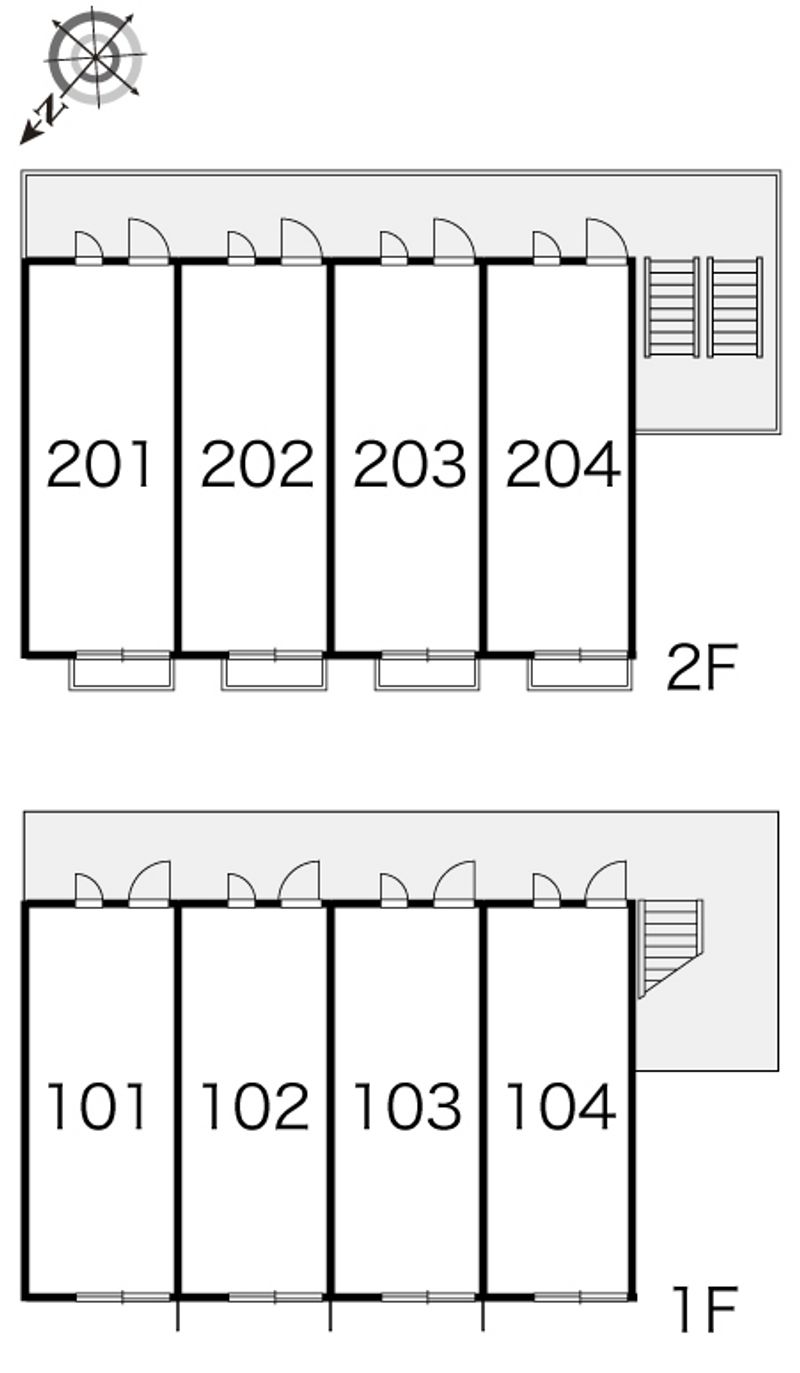 レオパレス大口台 間取り配置図