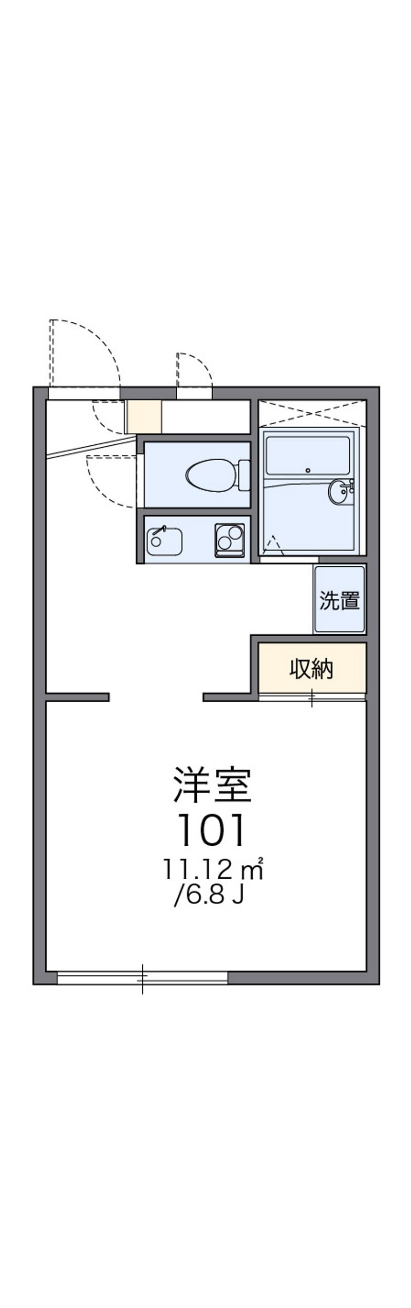 レオパレス武蔵野 間取図