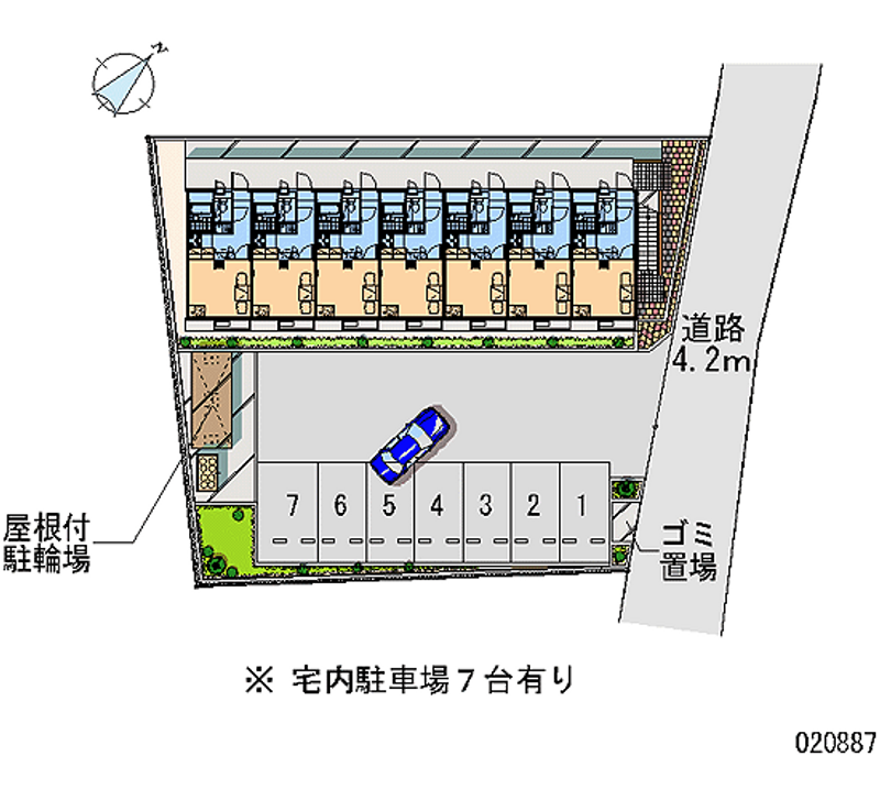 20887月租停车场