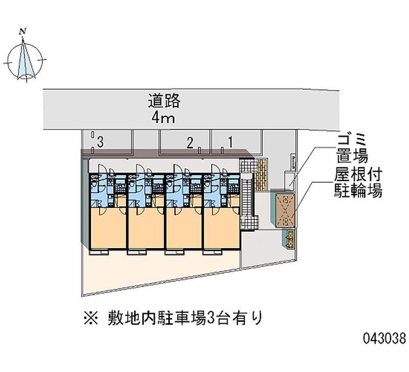 レオネクストサンテラス 月極駐車場