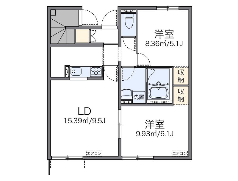 レオパレスアカシ 間取り