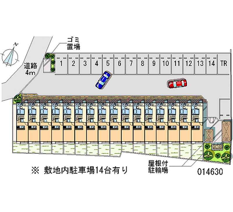 レオパレスリンドウ 月極駐車場