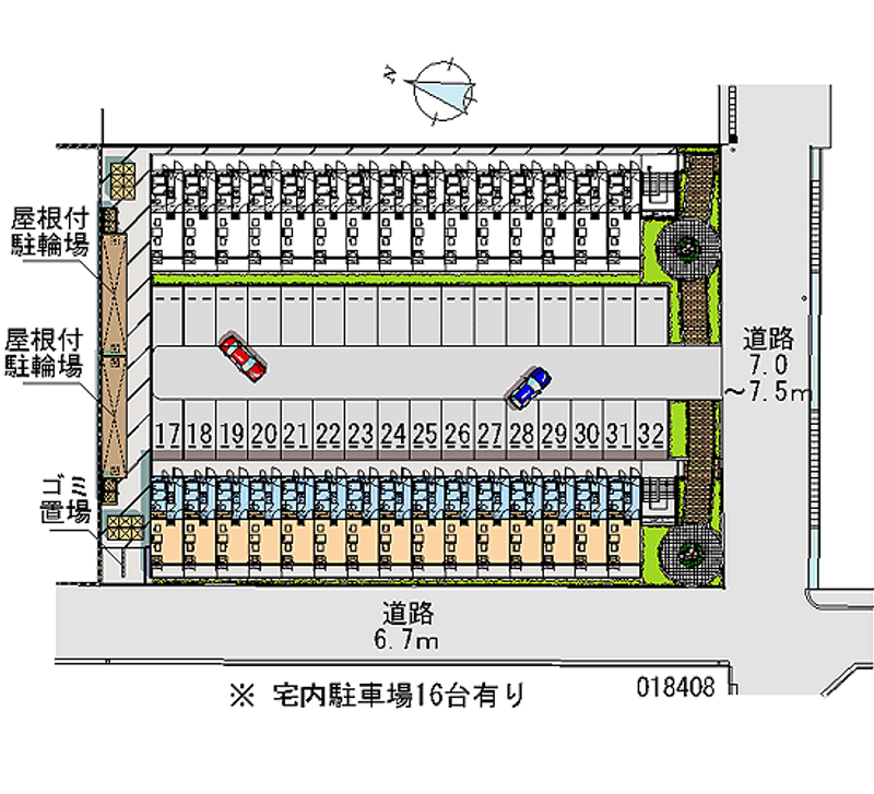 18408 bãi đậu xe hàng tháng