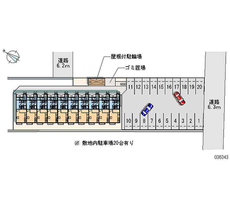 レオパレス南 月極駐車場