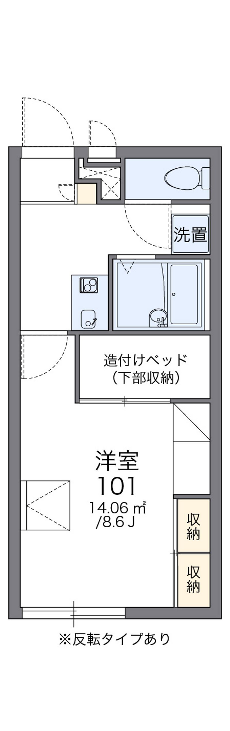 レオパレスアドミラブールⅡ 間取図