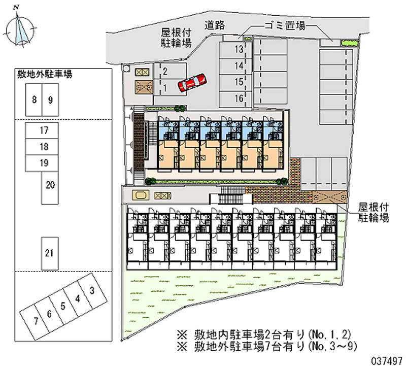 レオパレスＥＩＫＩ 月極駐車場