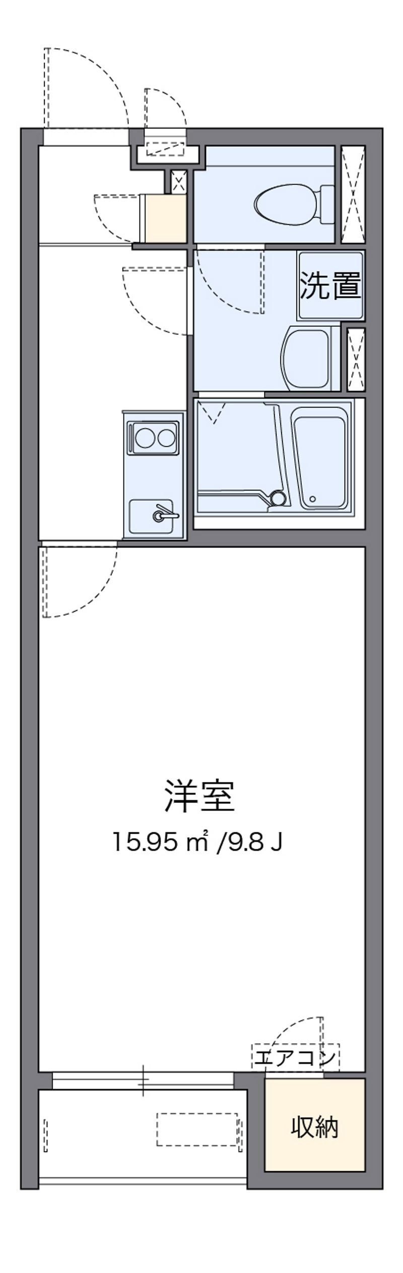 クレイノＡＬＴＡ新地 間取図