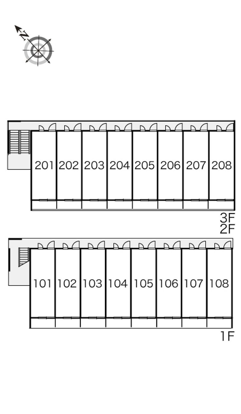 レオパレスピュア 間取配置図