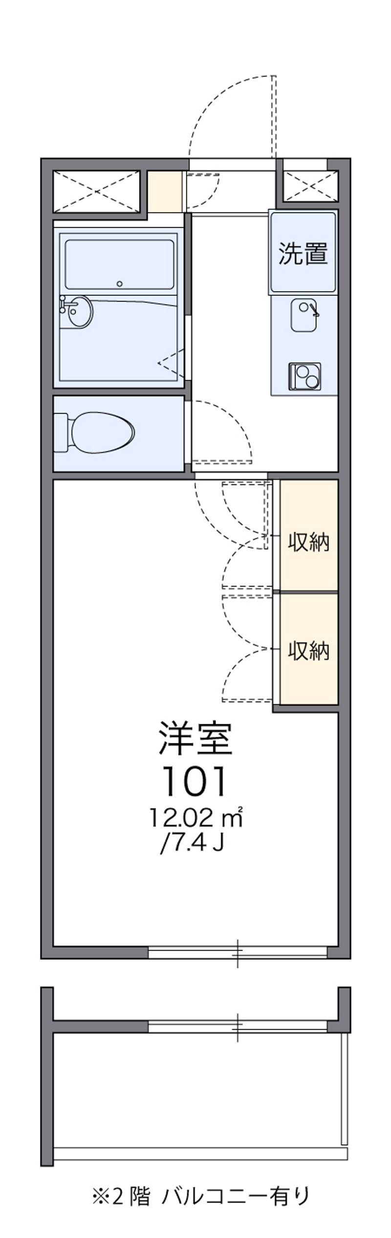 レオパレスミレニアム 間取図