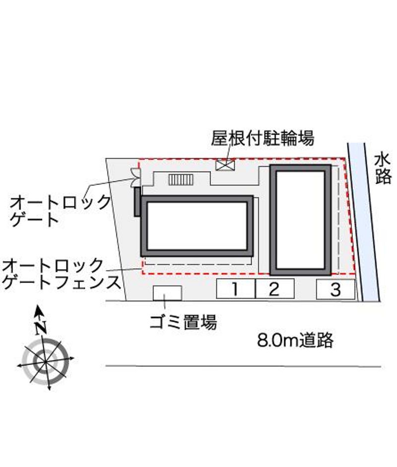 レオパレスＭ＆Ｋ 配置図