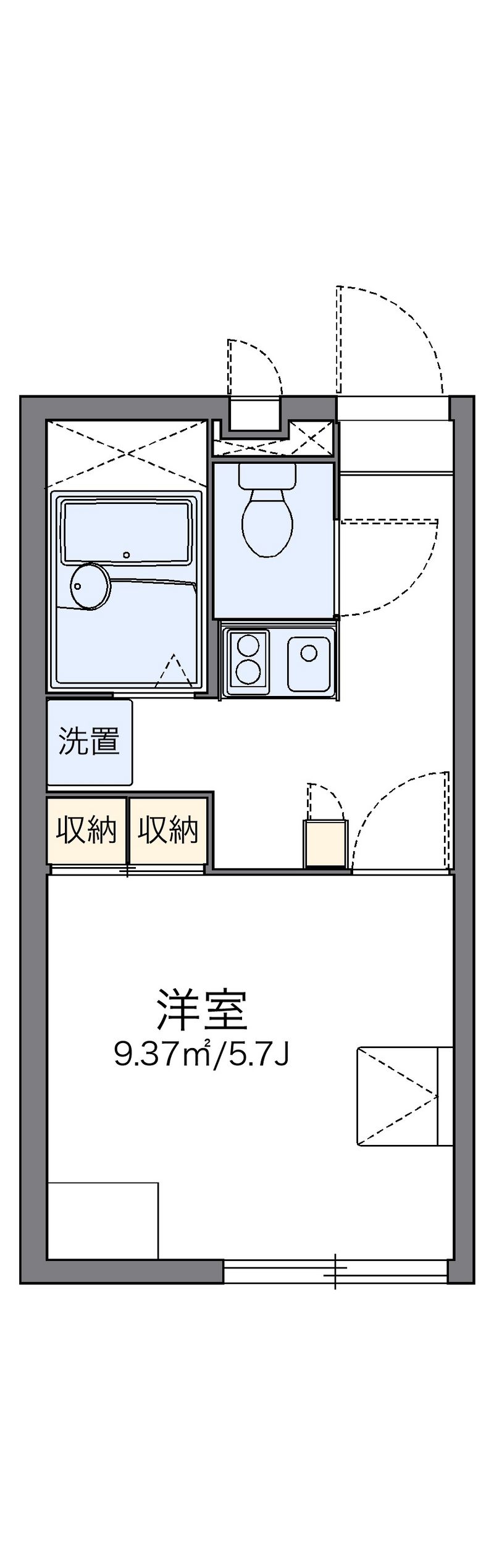 レオパレスオアシス 間取図