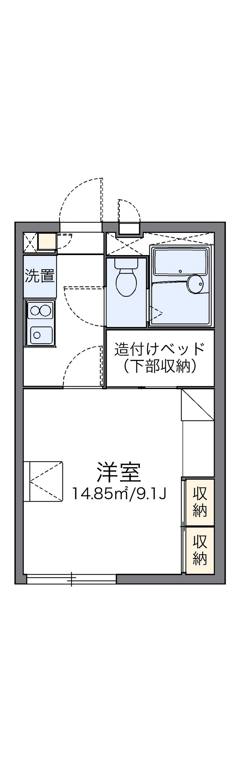 レオパレス古市場２ 間取図