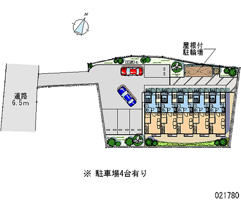 レオパレス松崎Ⅱ 区画図