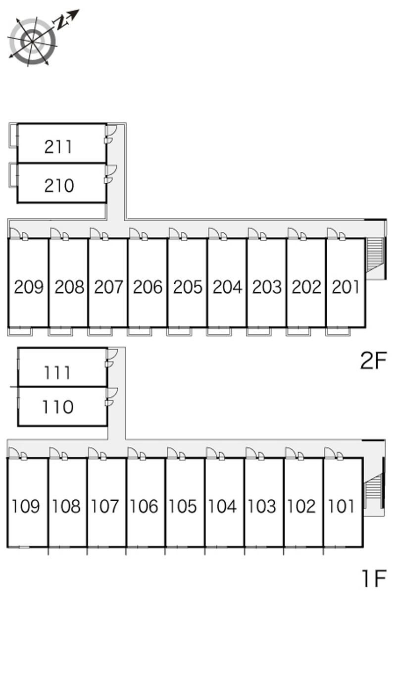 レオパレスぱいん 間取配置図