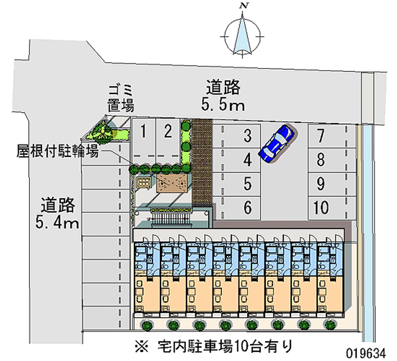 19634月租停车场