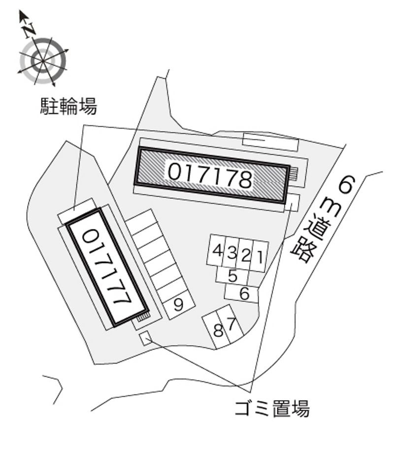 レオパレス多田４ 配置図