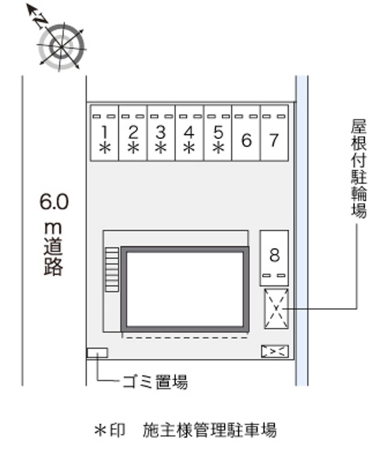 レオパレスＢｉｒｄｉｅ 配置図