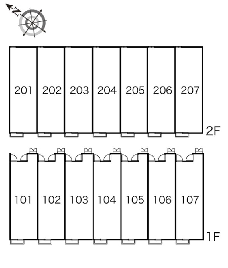 レオパレスヴィヴレ 間取り配置図