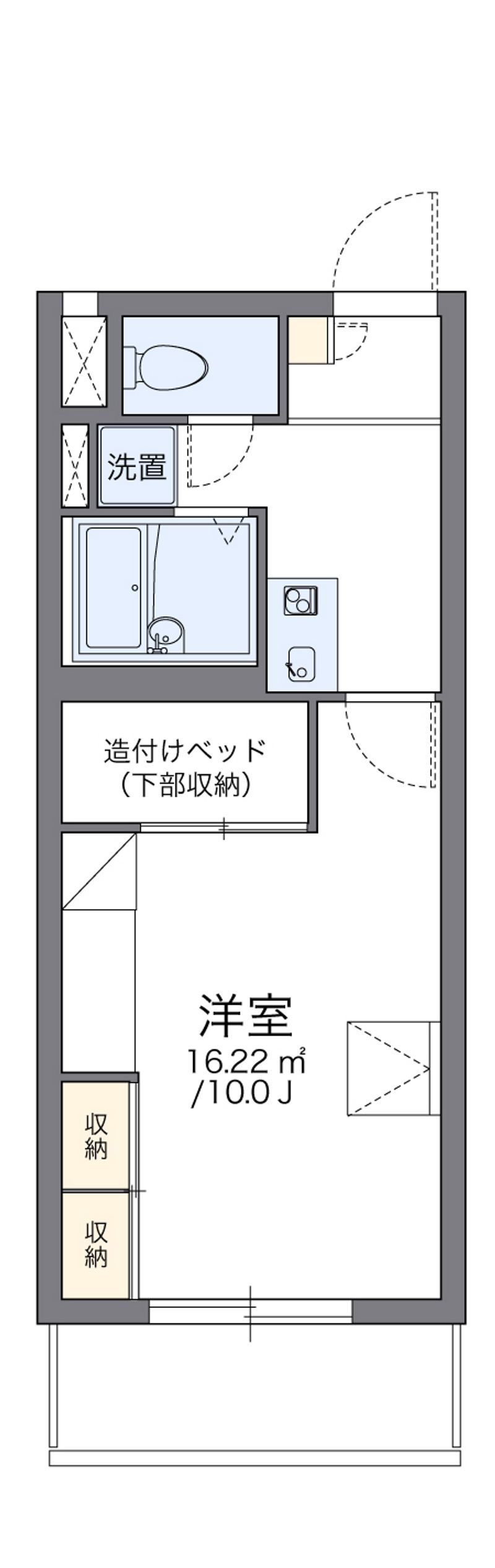 レオパレスグレイスフル 間取図