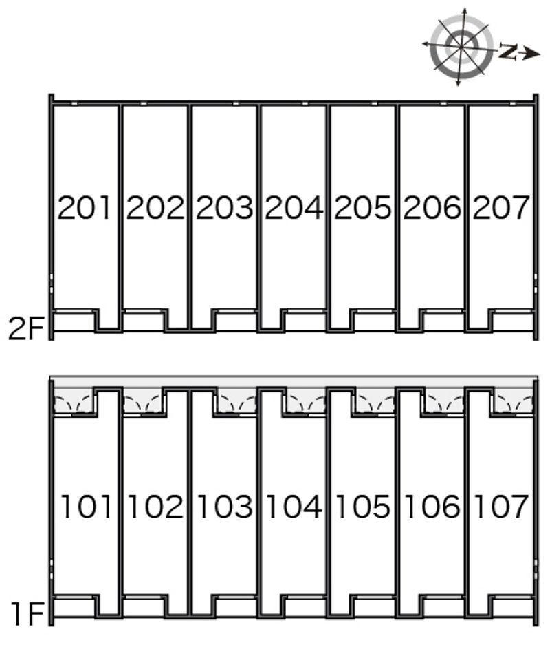 クレイノメゾンフルリール 間取配置図