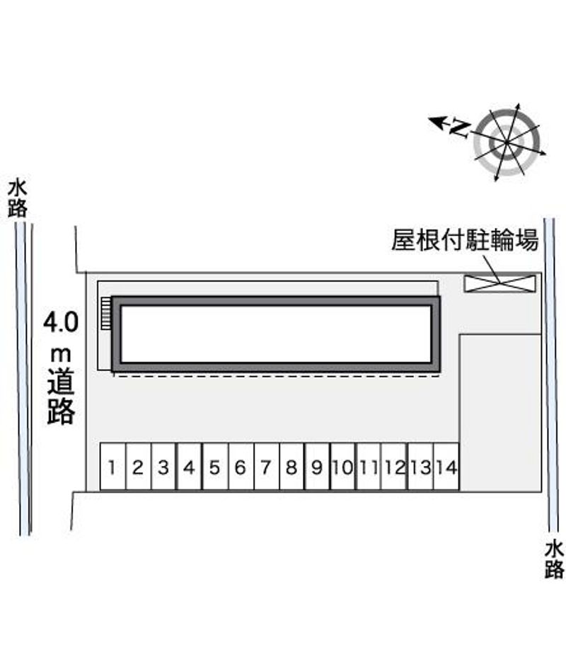 レオパレス中町 配置図