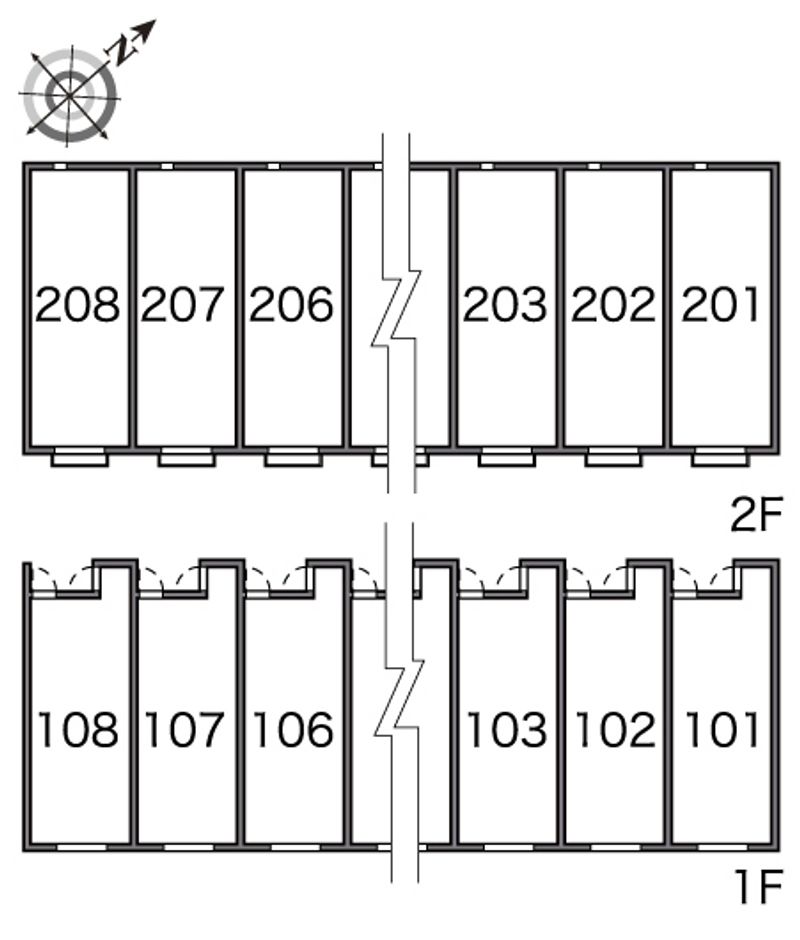 レオネクストＦ＆Ａ 間取り配置図