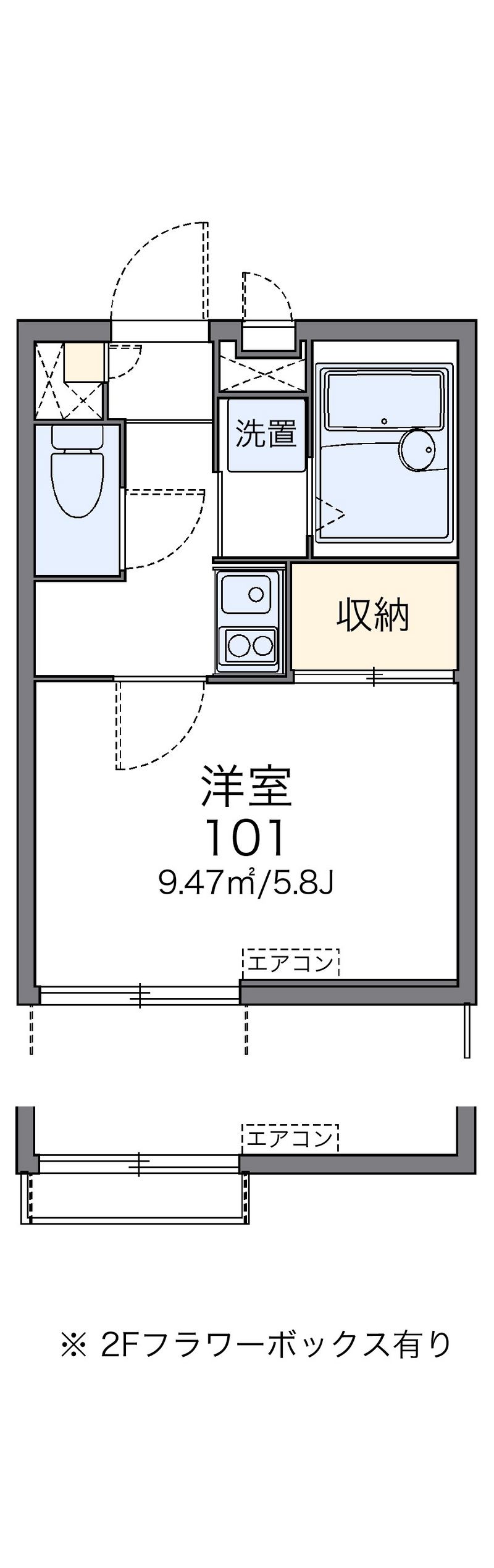 レオパレスピアーチェ 間取図
