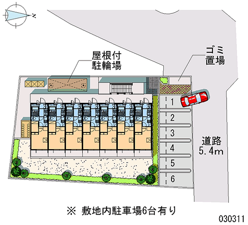 レオパレスメトロ六番町 月極駐車場