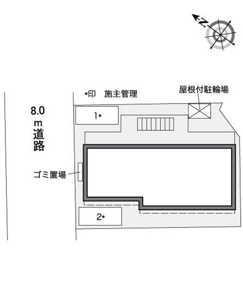 レオパレスシャトレーかおりⅢ 配置図