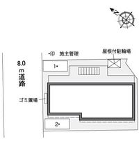 レオパレスシャトレーかおりⅢ 配置図