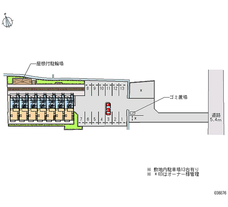 レオパレス城東 月極駐車場