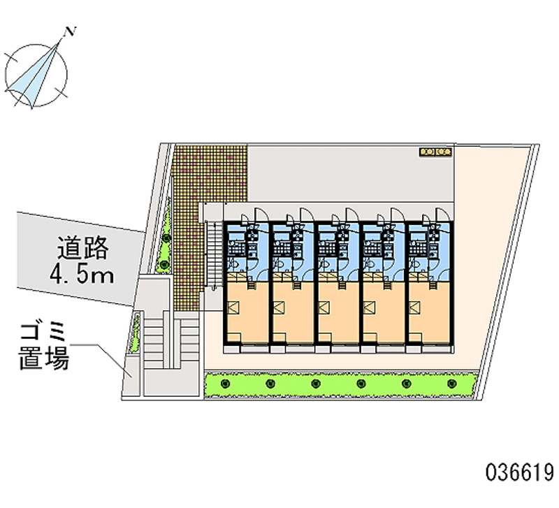 レオパレスヒルキャッスル菅田 区画図
