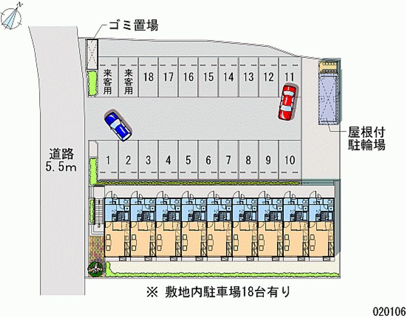 レオパレス長沢 月極駐車場