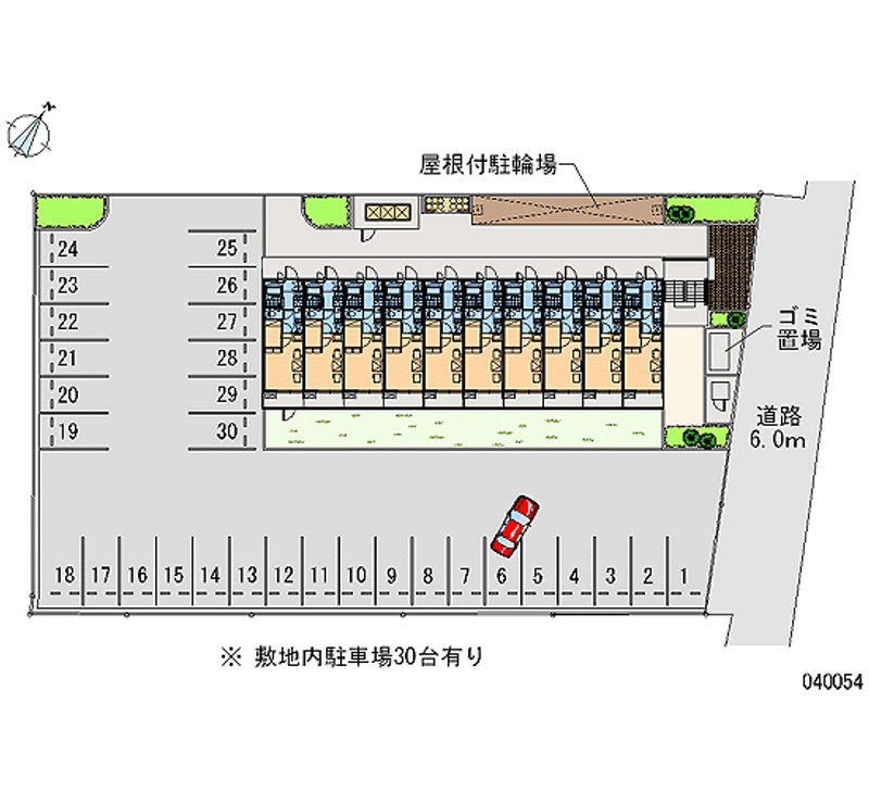 レオパレスツツミ館 月極駐車場