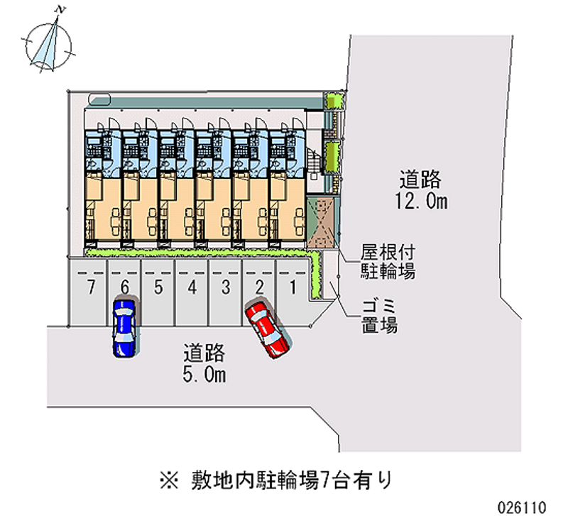 レオパレスアキュパル浜乃木 月極駐車場