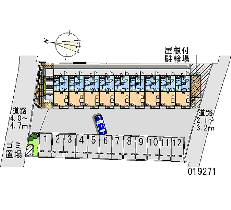 19271月租停车场