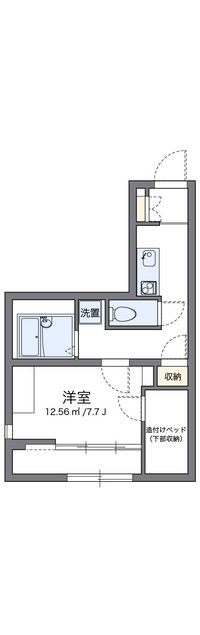 レオパレス喜連北 間取り図