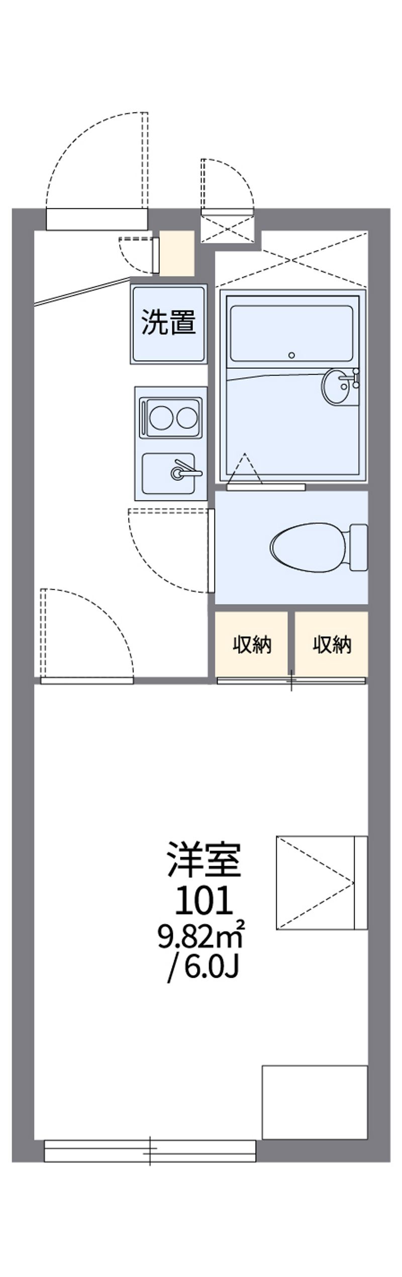 レオパレスサザン茅ヶ崎 間取図