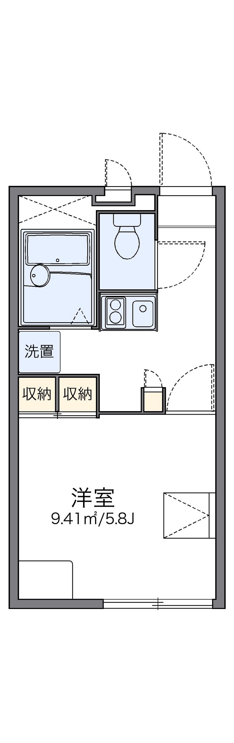 レオパレスエルパセオⅢ 間取図